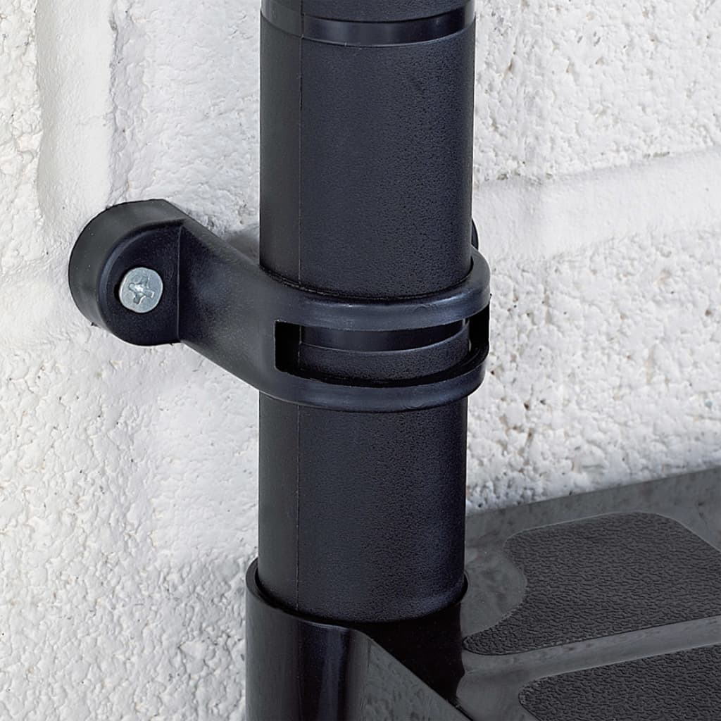 Stalak za odlaganje 4 police 61x30,5x130 cm plastika crna - number 6.