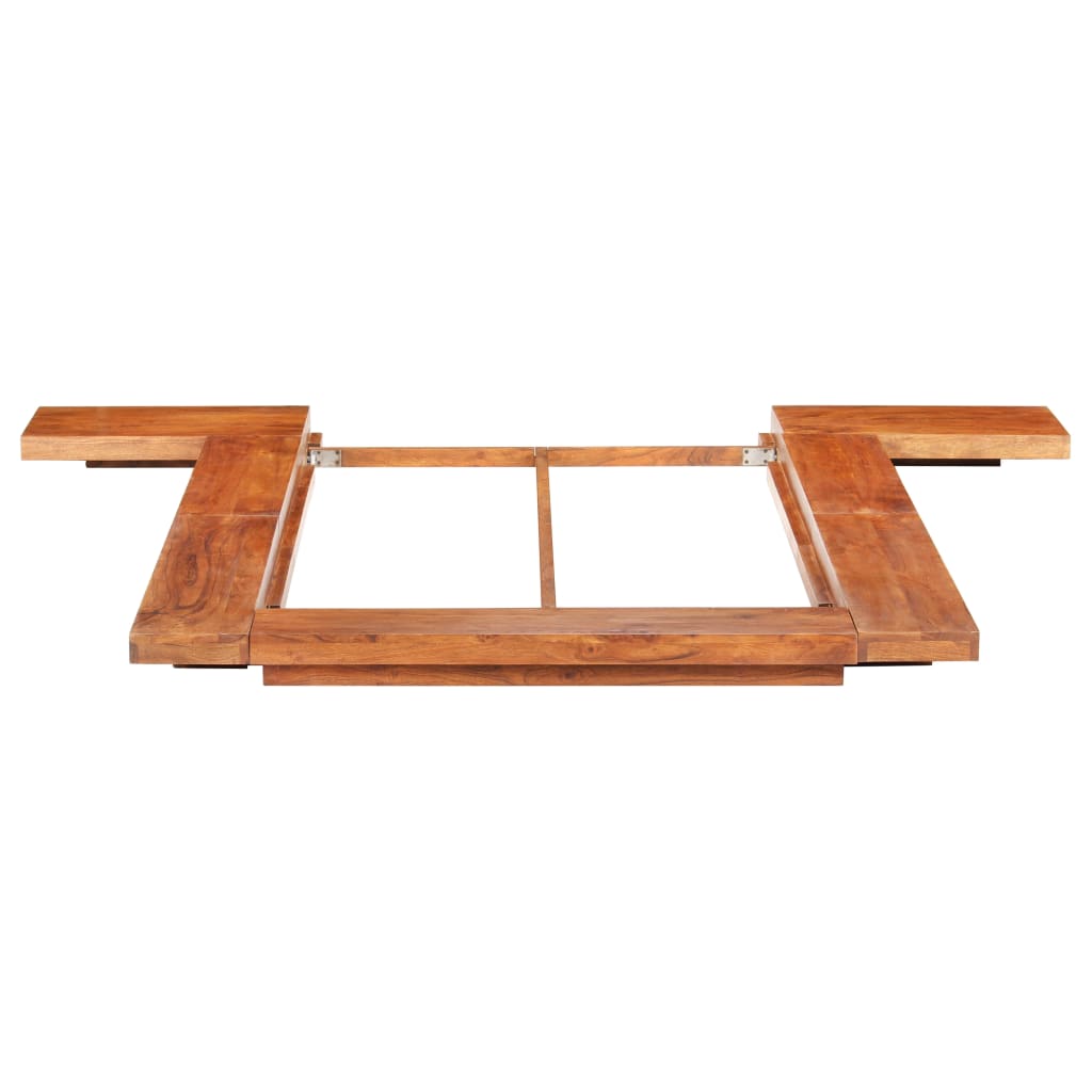 Japanese futon bed frame 100x200 cm solid acacia wood - number 4.