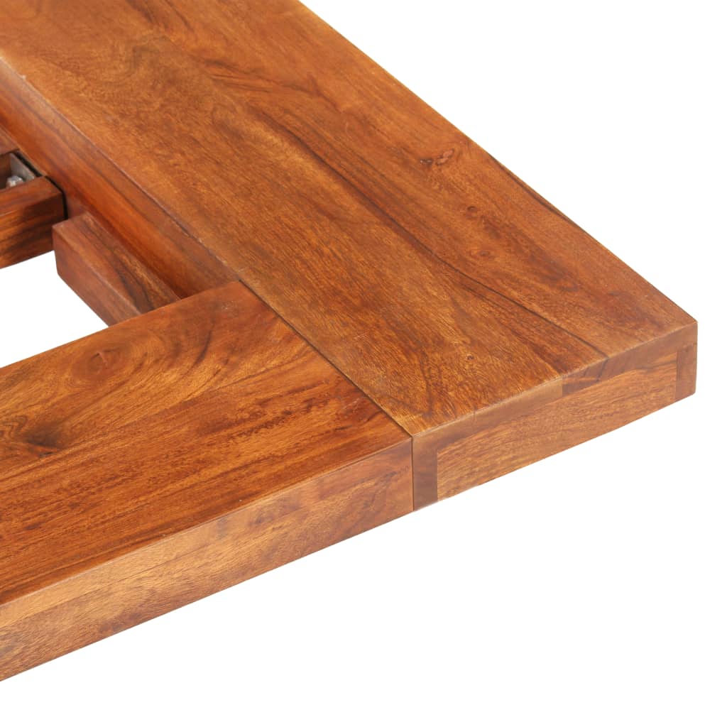 Japanese futon bed frame 100x200 cm solid acacia wood - number 7.