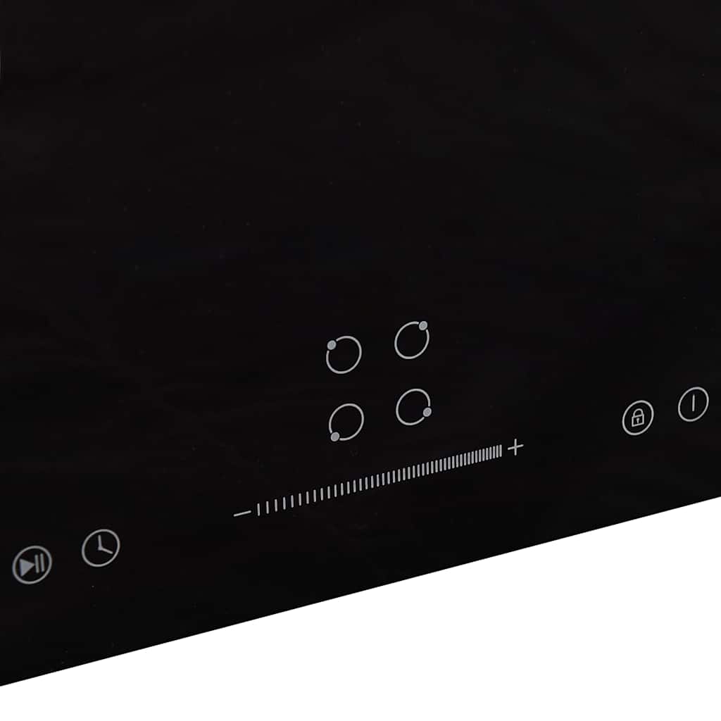 Induction hob with 4 zones touch control 7000 w 77 cm glass - number 2.