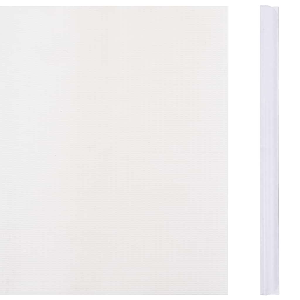 Haveskærm 70x0,19 m pvc hvid - number 3.