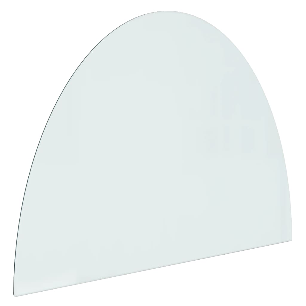 Glasplade til pejs halvrund - 800 x 600 mm, 1 - number 2.
