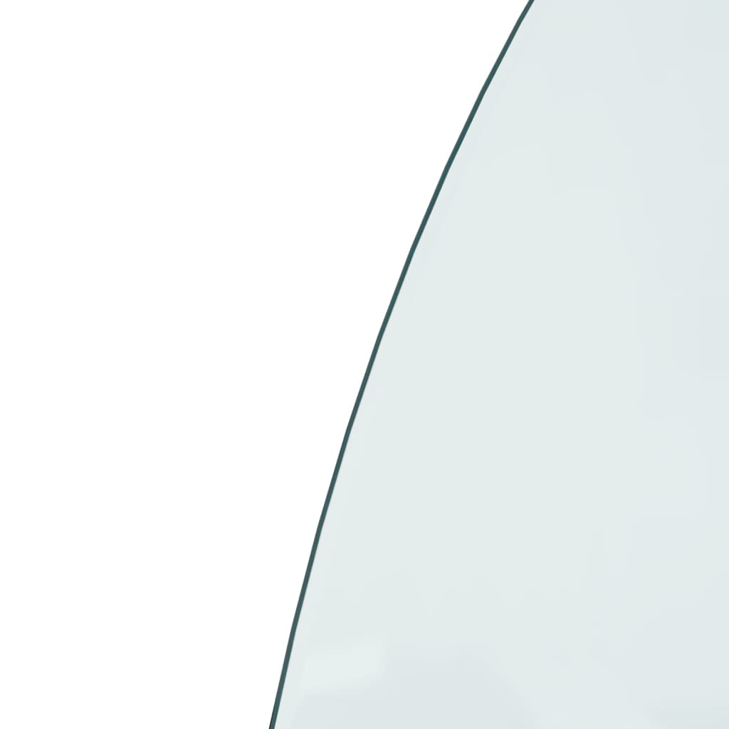 Glasplade til pejs halvrund - 800 x 600 mm, 1 - number 6.