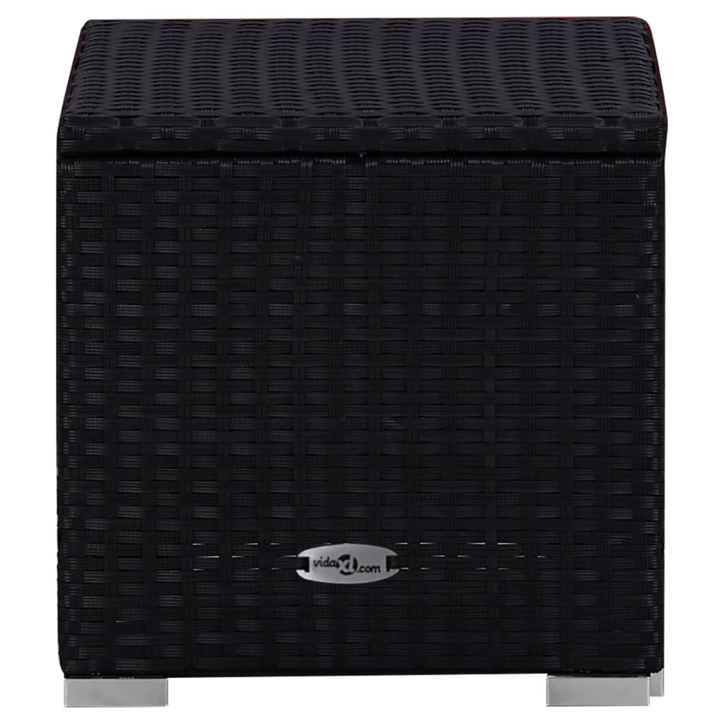 Sunčev ležaljki s jastukom i stolom za čaj polirattan - plava, 1 - number 8.