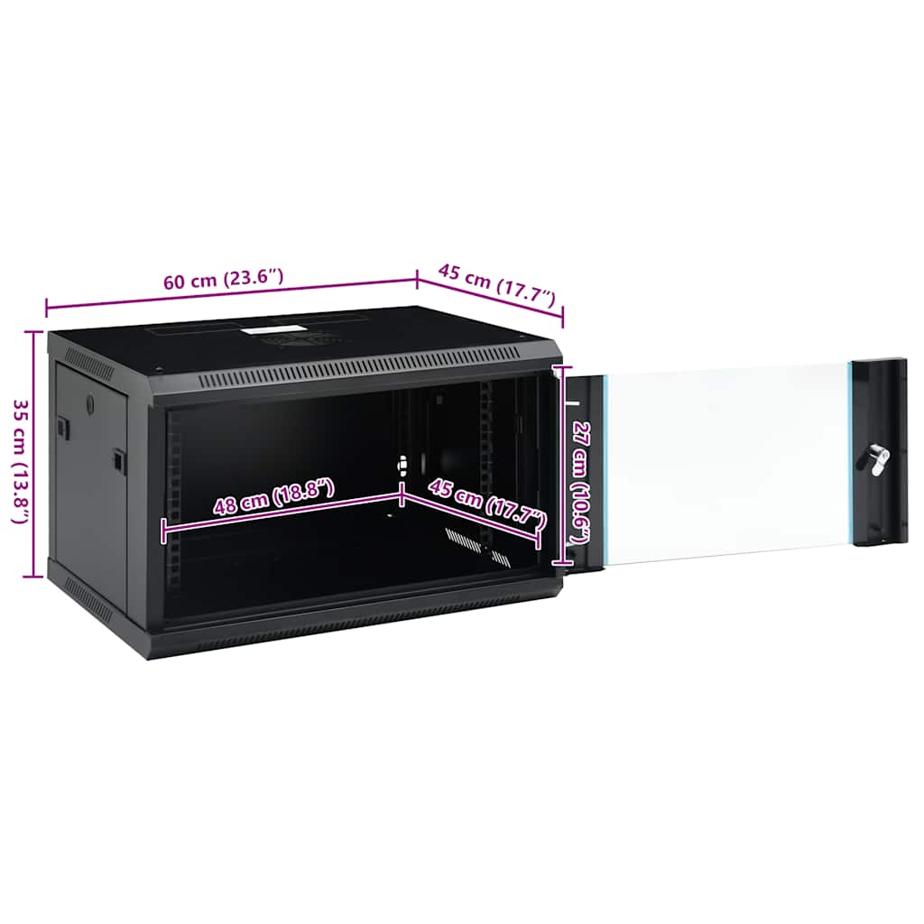 Zidni mrežni ormarić 4u 19" ip20 600x450x375 mm - number 9.