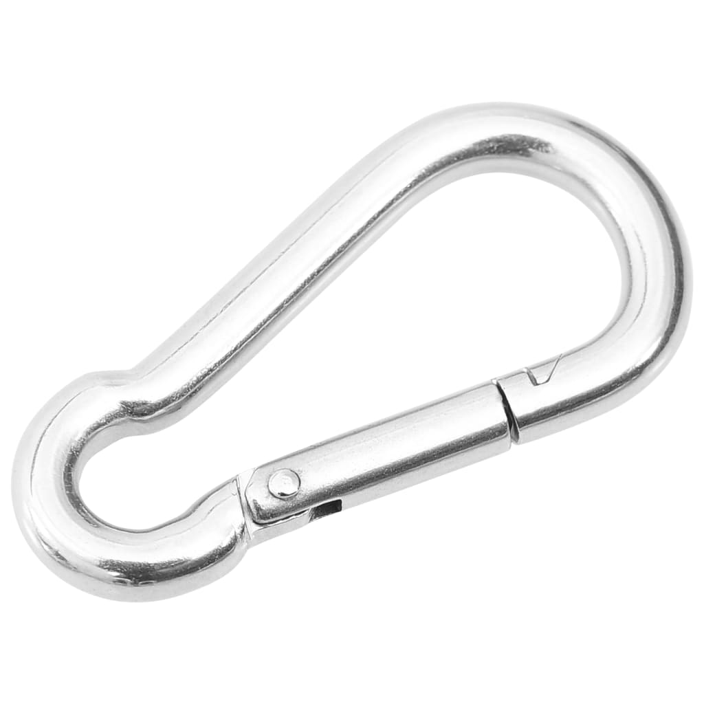 Fastening set for awning 9 parts stainless steel - 65 x 40 mm - number 4.