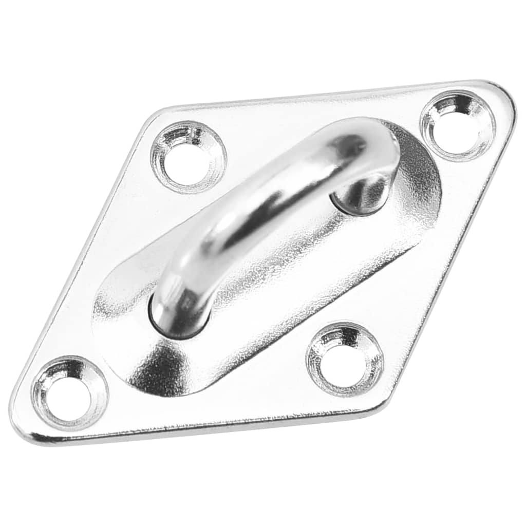 Fastening set for awning 9 parts stainless steel - 65 x 40 mm - number 5.