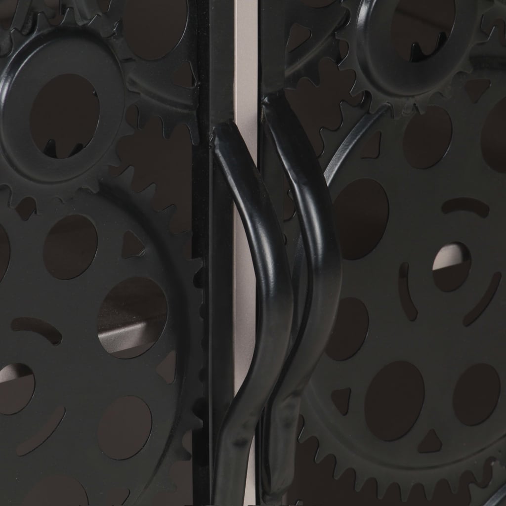 Skjenk 60x35x75 cm grovt mangotre og jern - number 6.