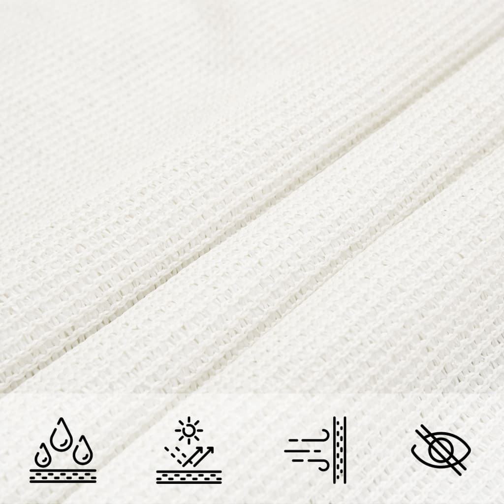 Solsejl 160 g/m² hdpe - hvid, 7 x 7 m, 1 - number 7.