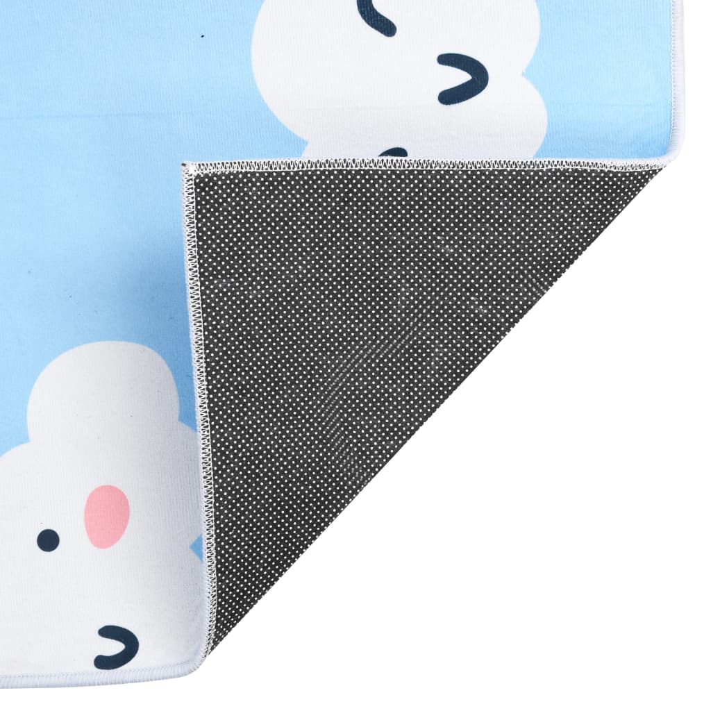 Tapis avec tissu imprimé multicolore - 160 x 230 cm, motif 11 - number 4.