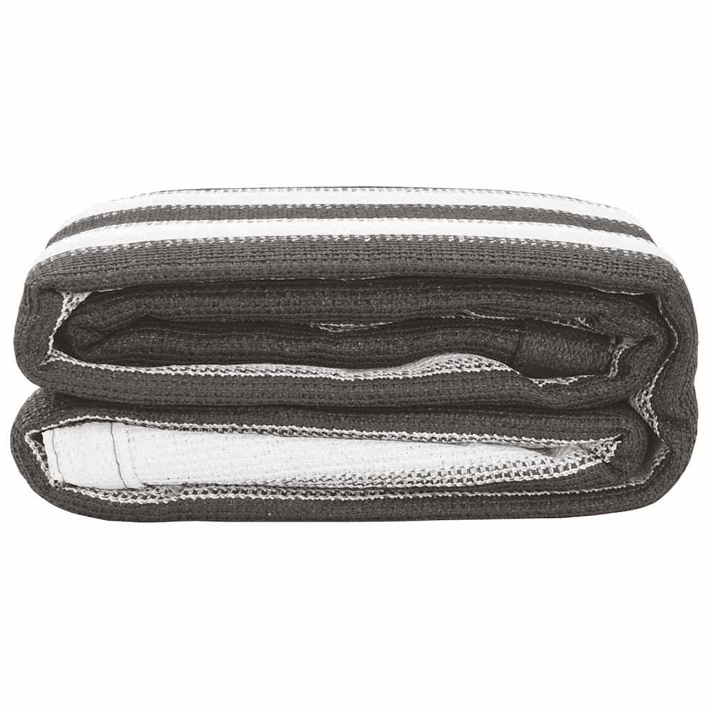 Telttæppe 300x500 cm antracitgrå og hvid - number 3.