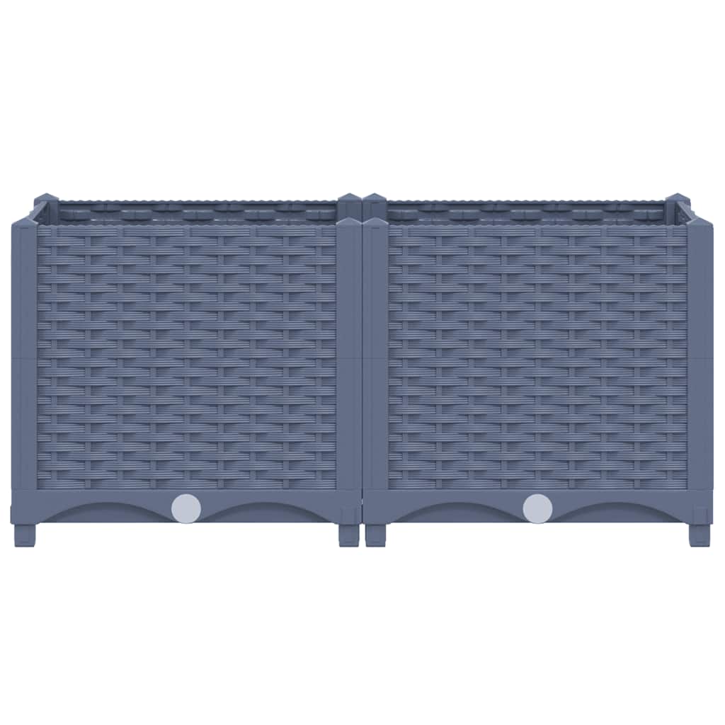 Povišeni krevet polipropilen - plavo-siva, 80 x 40 x 38 cm, 1 - number 3.