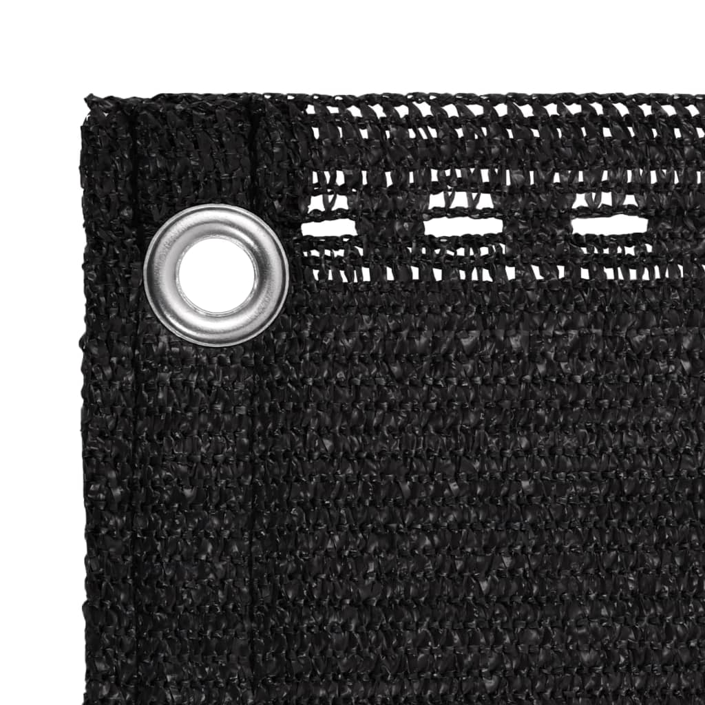 Altanafskærmning hdpe - sort, 75 x 600 cm, 1 - number 3.