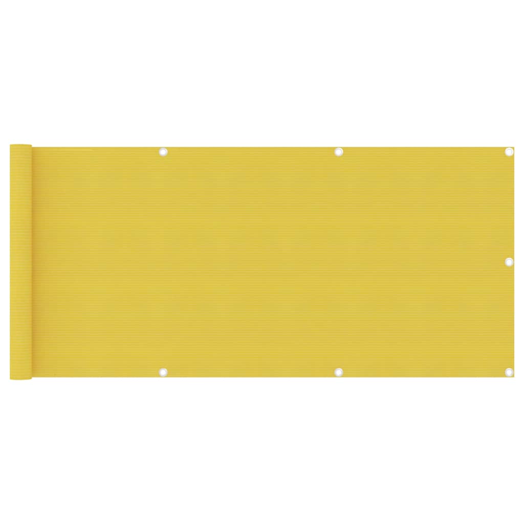 Balcony screen hdpe - yellow, 75 x 400 cm, ooo 7 - number 1.