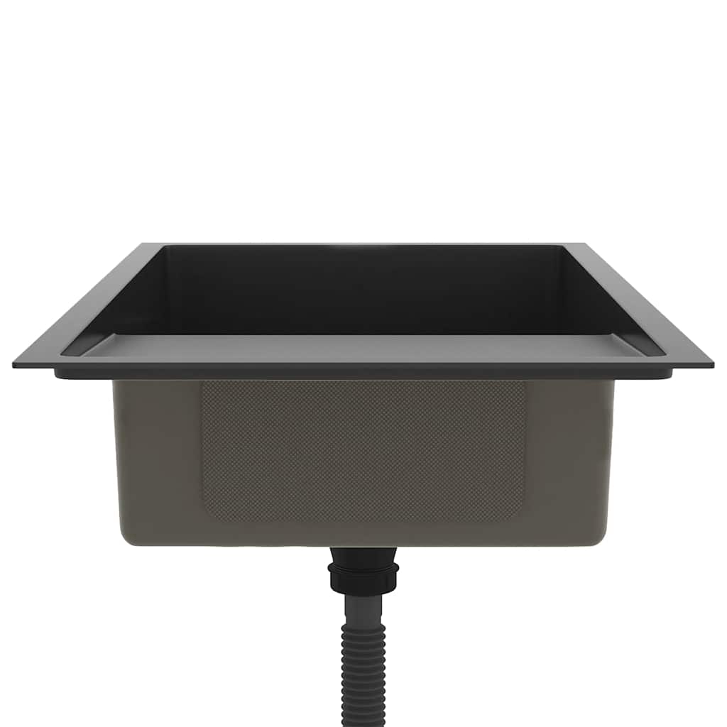 Ručně vyrobený kuchyňský dřez nerez - černý, 75 x 44 x 20 cm - number 6.