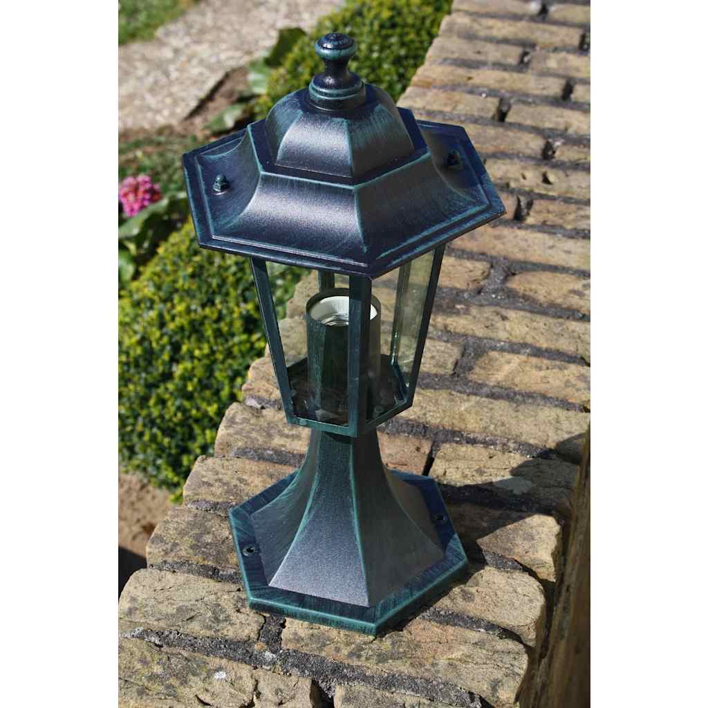 Lampes de jardin 2 pcs. aluminium vert foncé/noir - number 3.