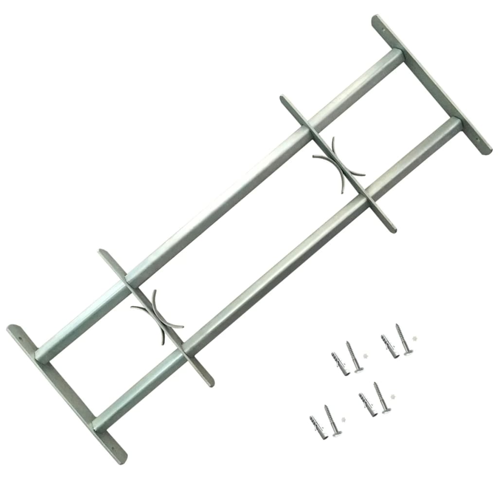 Justérbart sikkerhedsgitter til vinduer 2 stk. 700-1050 mm - number 2.