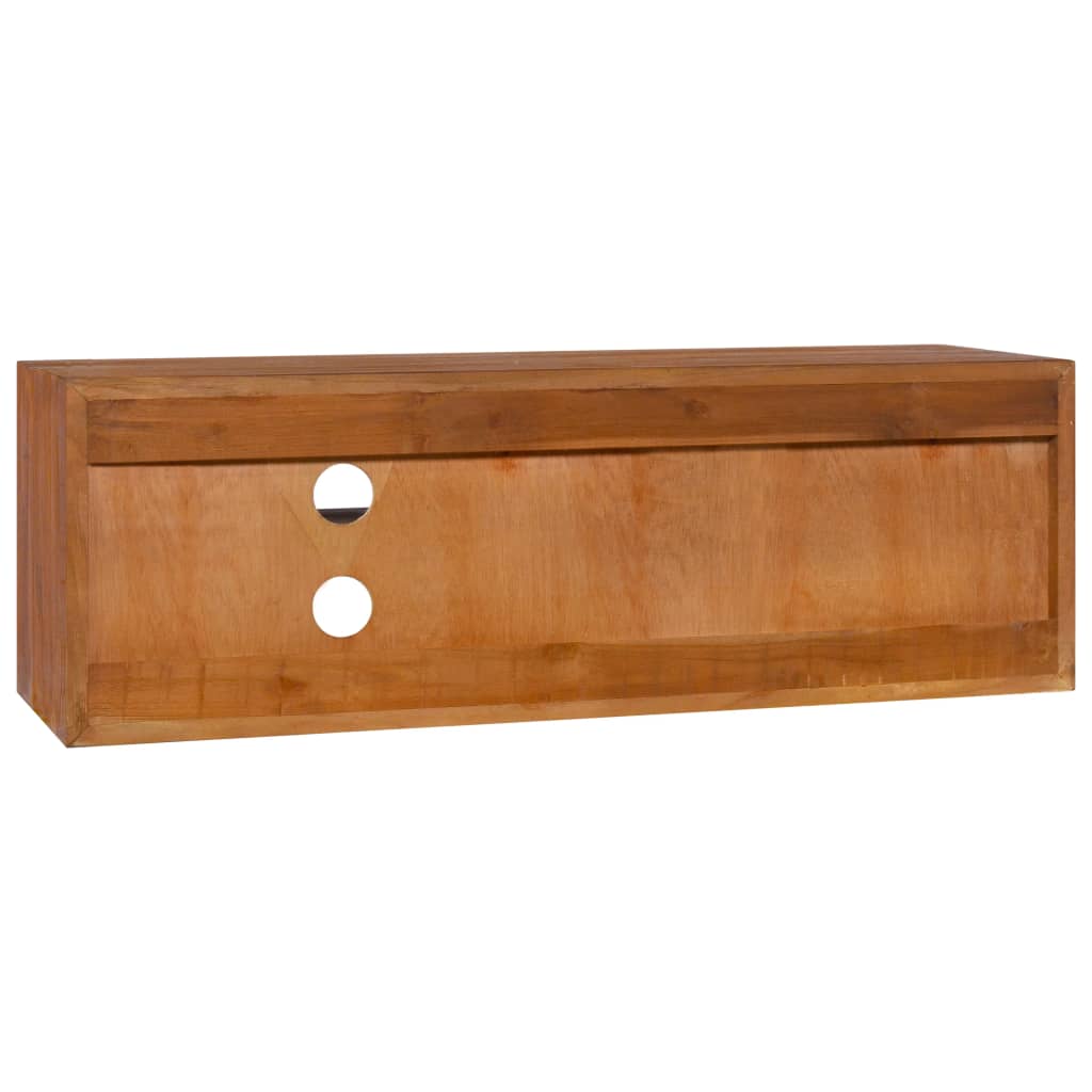 Vegghengt tv-skap 180x30x30 cm heltre teak - number 6.