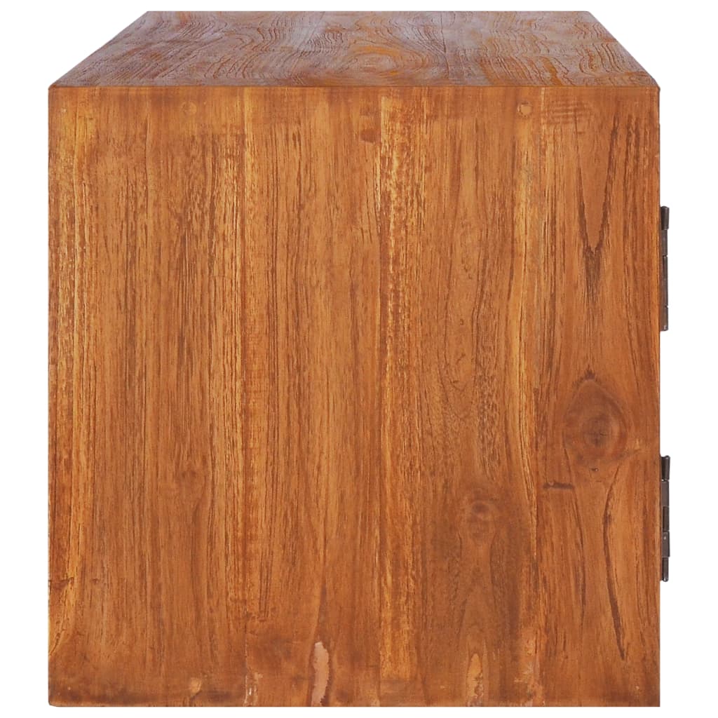 Vegghengt tv-skap 180x30x30 cm heltre teak - number 5.