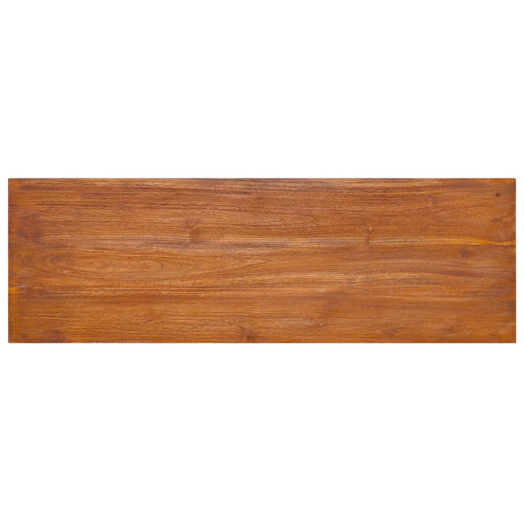 Vegghengt tv-skap 180x30x30 cm heltre teak - number 7.