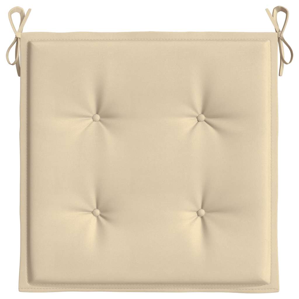 Hynder til havestol stk. oxfordstof - beige, 40 x 40 x 3 cm, 2 - number 6.