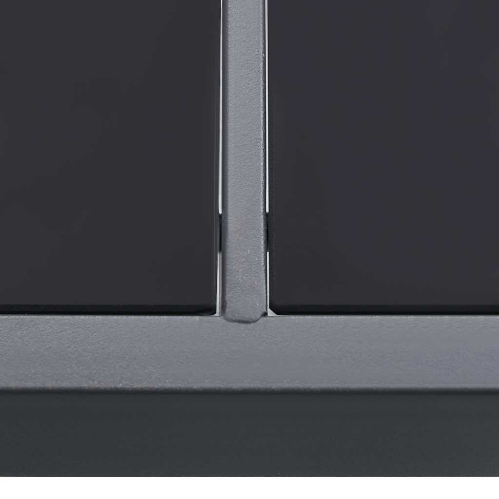 Hagebord 190x90x74 cm stål antrasittgrå - number 4.