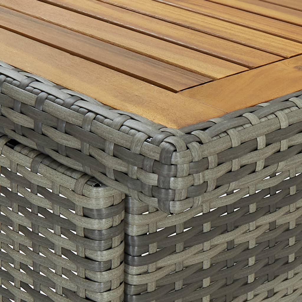 Elementy zestawu barowego polirattan szary - szary i brązowy, 3 - number 6.