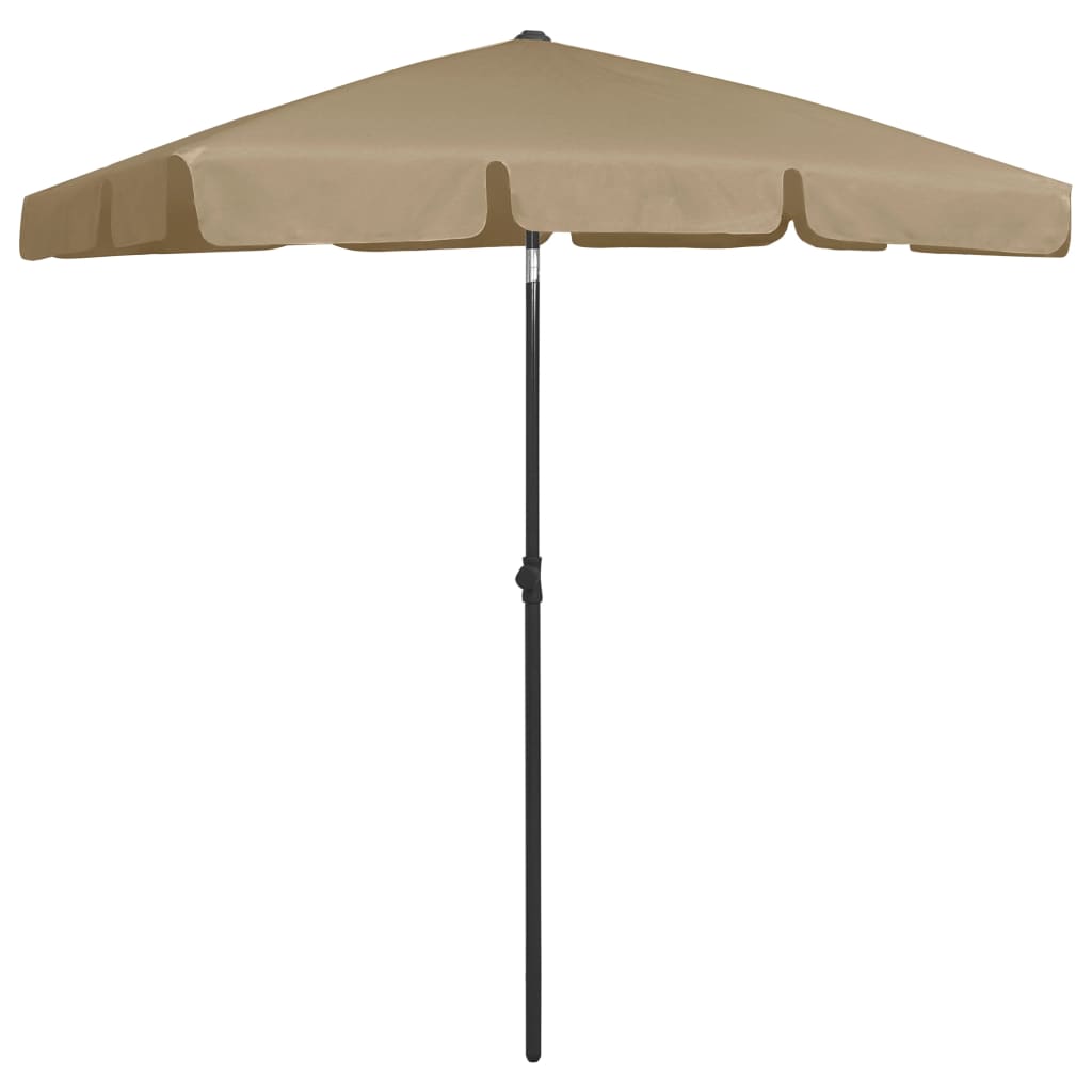 Strandparasol - gråbrun, 180 x 120 cm, 1 - number 2.