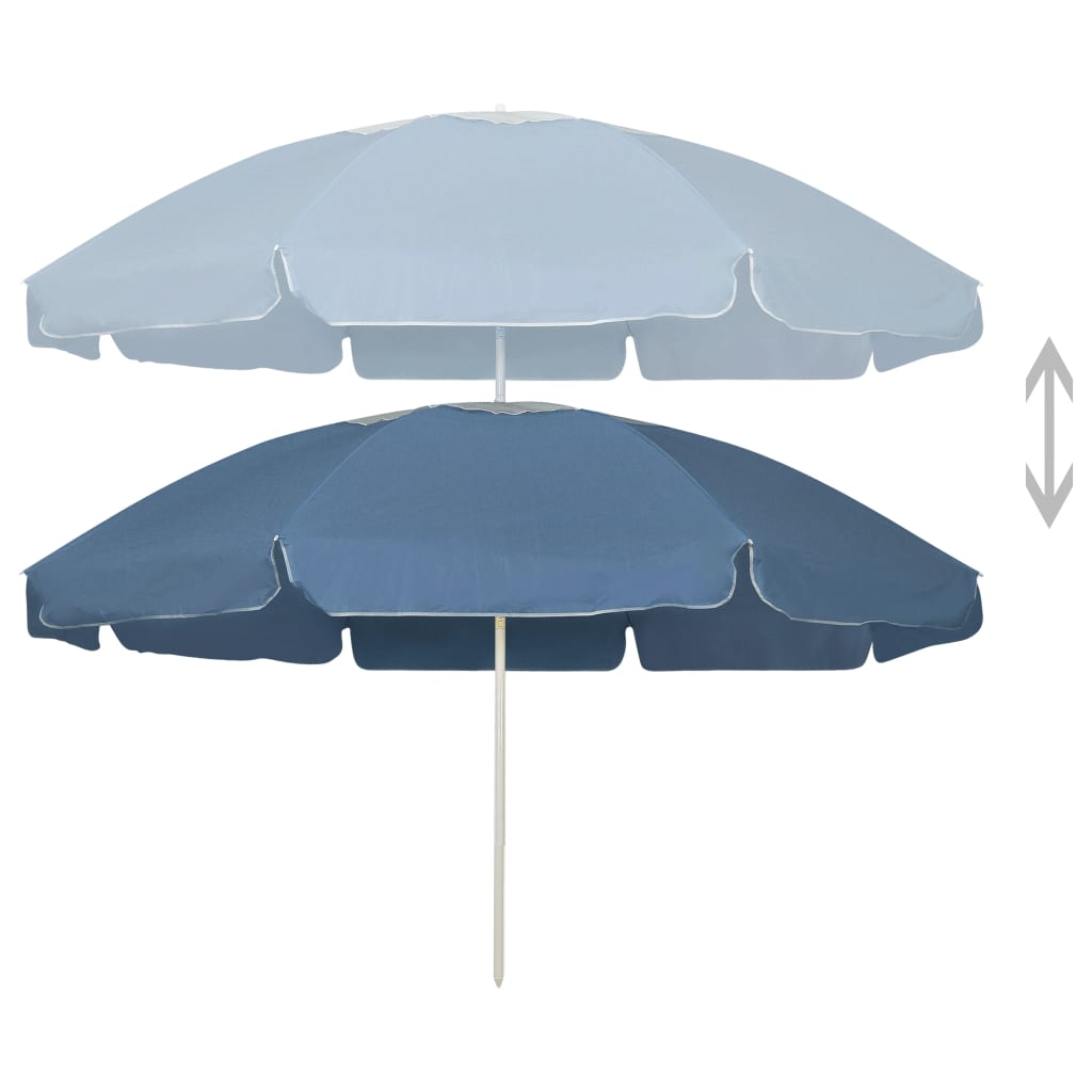 Beach parasol 240 cm blue - number 2.
