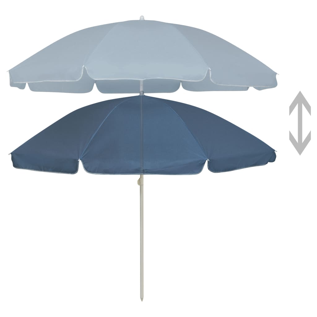 Parasol na plaži - plava, 240 cm, 1 - number 2.