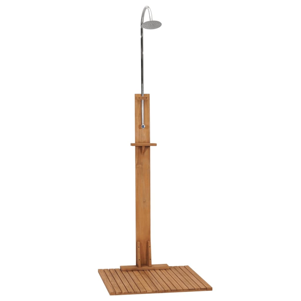 Douche de jardin 75x75x210 cm bois de teck massif - number 2.