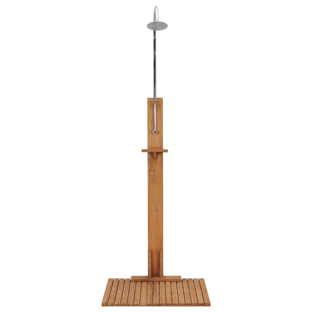Douche de jardin 75x75x210 cm bois de teck massif - number 5.