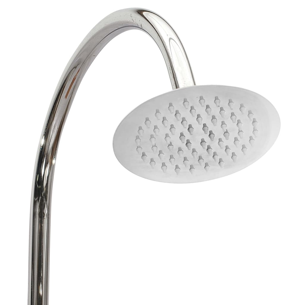 Douche de jardin 75x75x210 cm bois de teck massif - number 8.