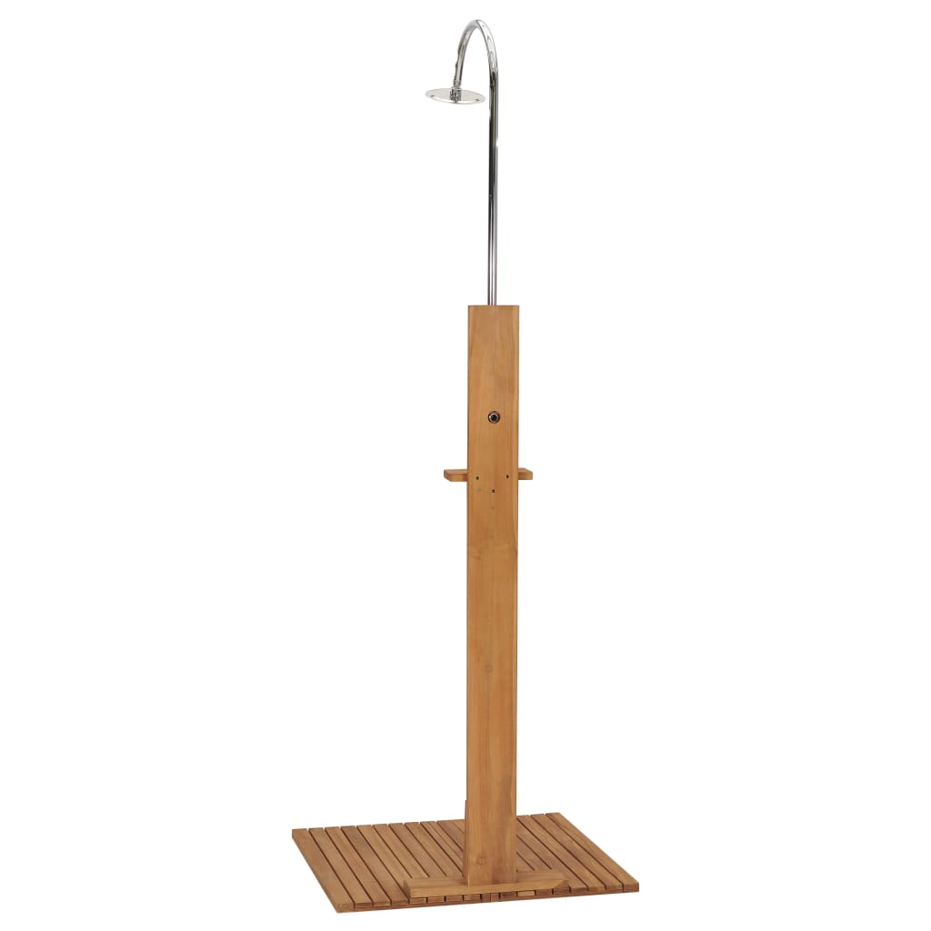Douche de jardin 75x75x210 cm bois de teck massif - number 7.