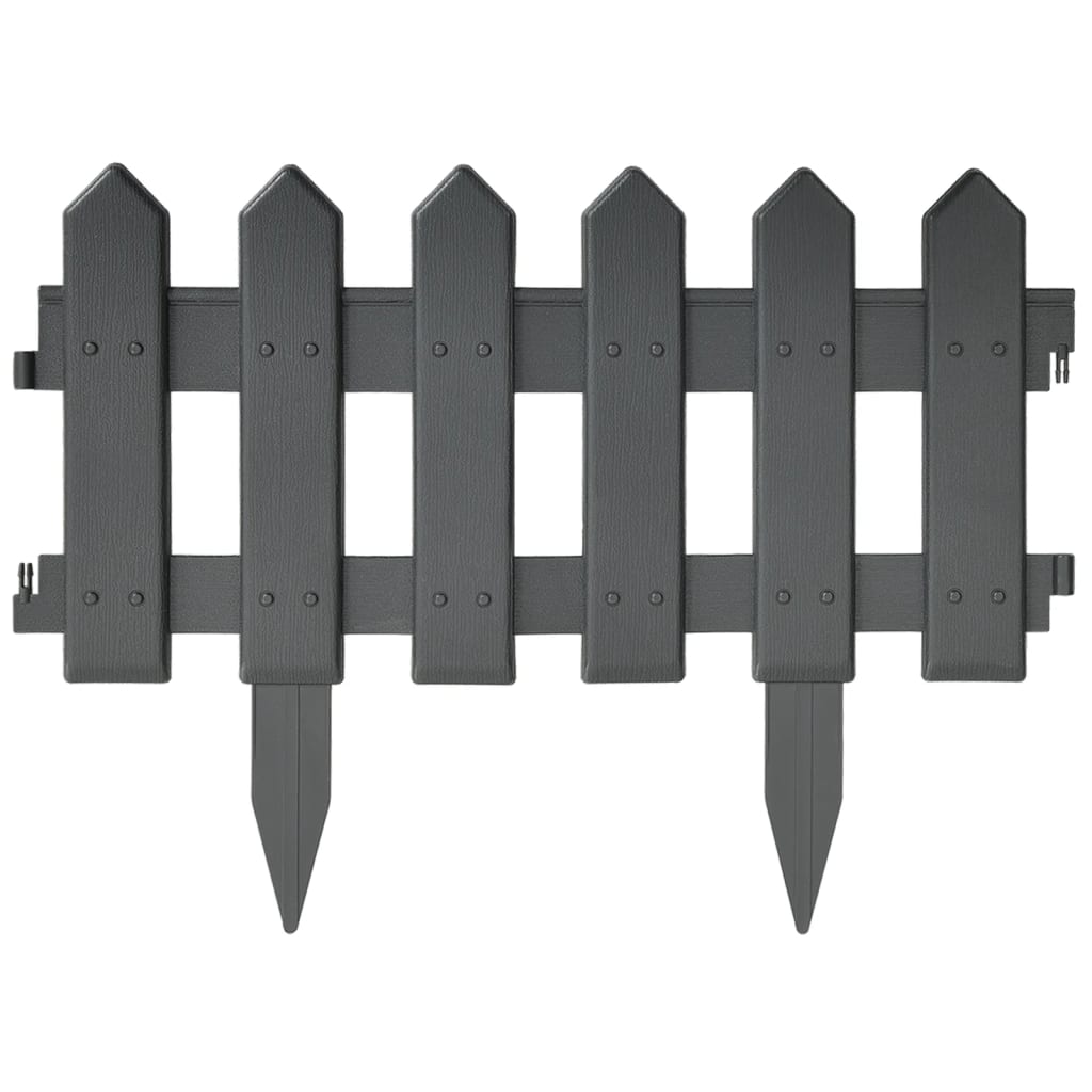 Bedhegn 25 stk. 10 m pp antracitgrå - number 3.