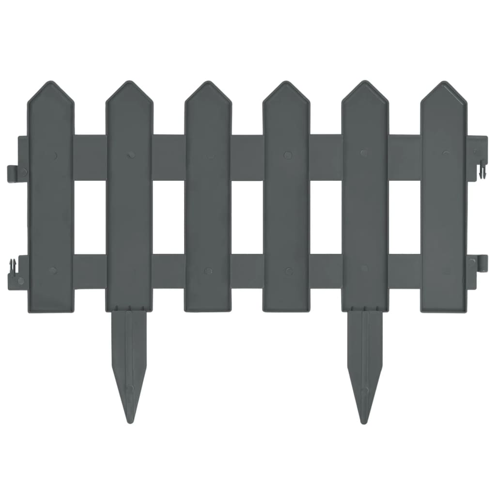 Bedhegn 25 stk. 10 m pp antracitgrå - number 5.