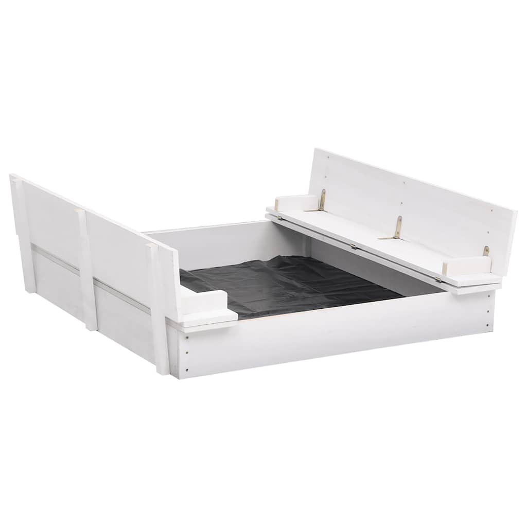 Bac à sable 95x90x15 cm bois de pin blanc - number 1.