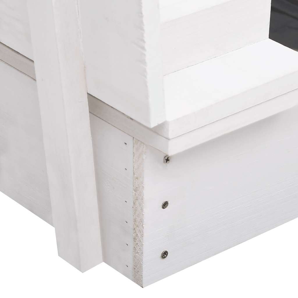 Bac à sable 95x90x15 cm bois de pin blanc - number 6.