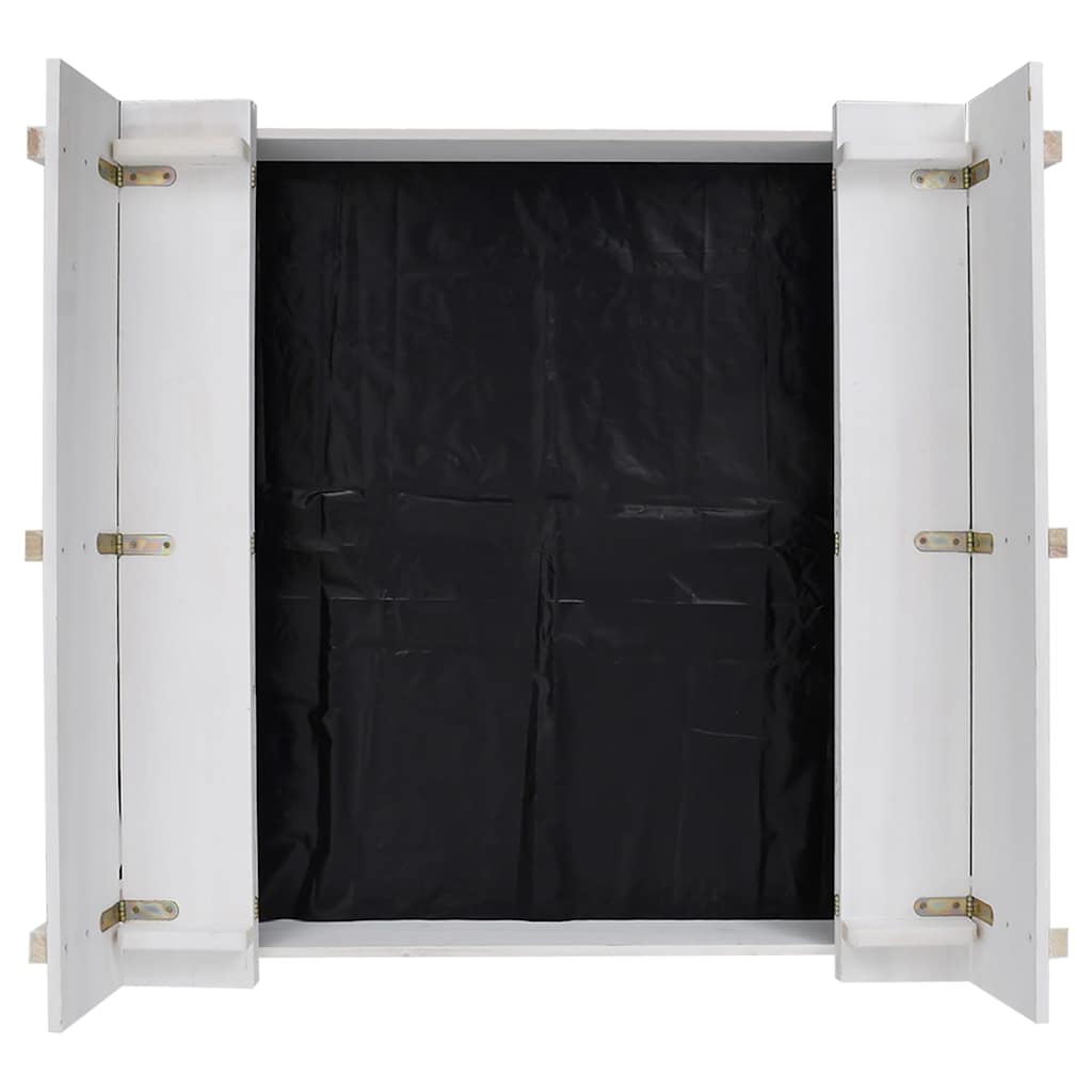 Bac à sable 95x90x15 cm bois de pin blanc - number 5.