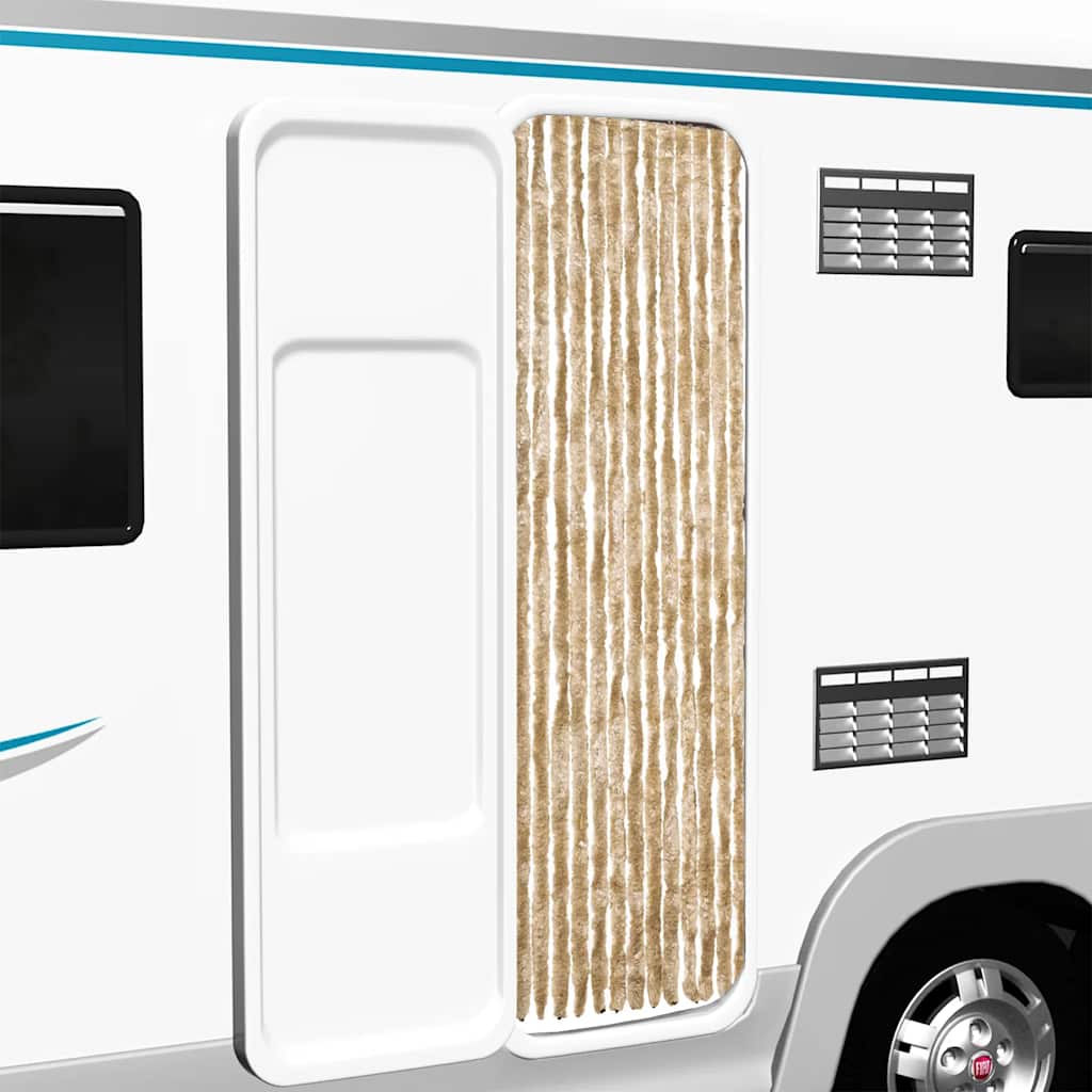 Insektgardin chenille - beige, 56 x 200 cm - number 1.