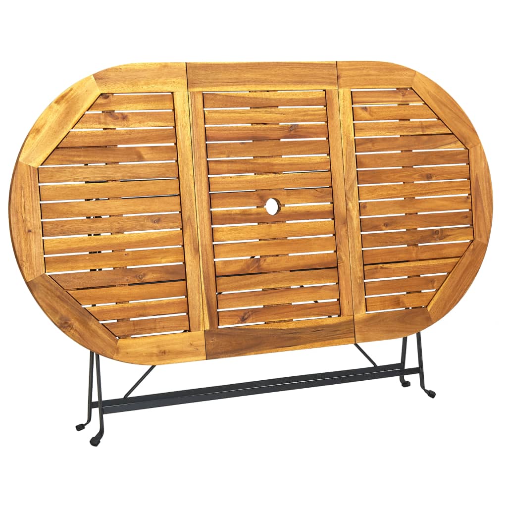 Vrtni stol 160x85x74 cm puno bagremovo drvo oval - number 4.
