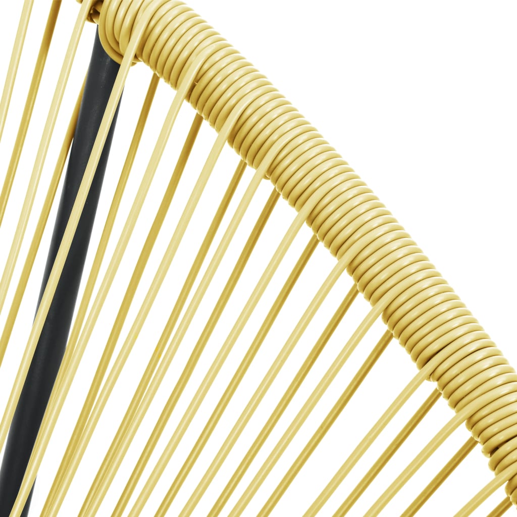 Udendørs acapulco-stol polyrattan beige - number 6.