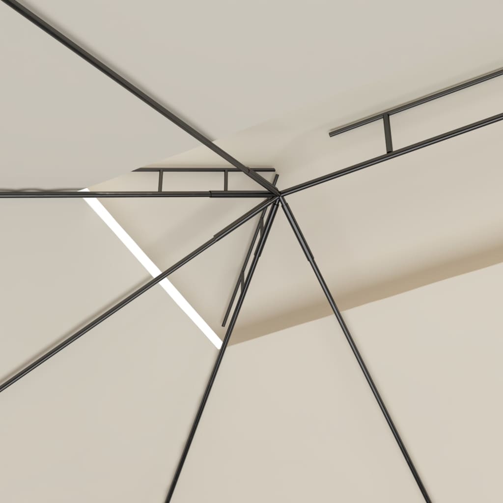 Paviljonki 4x3x2,7 m 160 g/m² kermanvärinen - kerma - number 5.