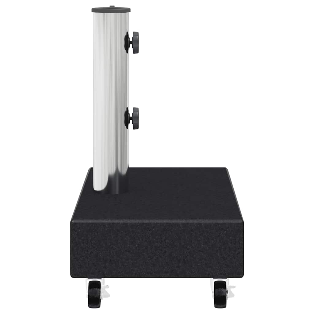 Parasolfod 45x25x8 cm granit - sort, 1, med hjul - number 6.