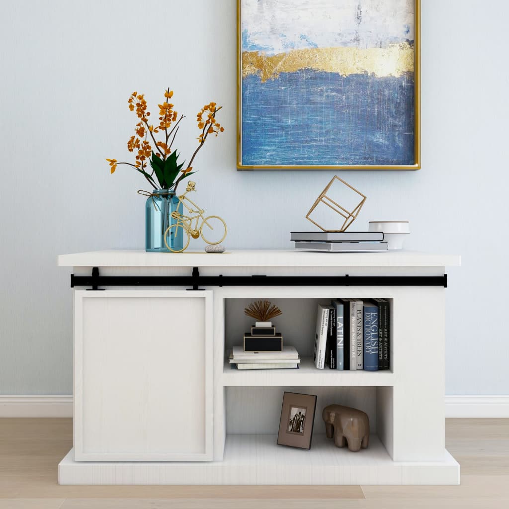 Mini-skydelågesæt til skabe kulstofstål 122 cm - number 1.