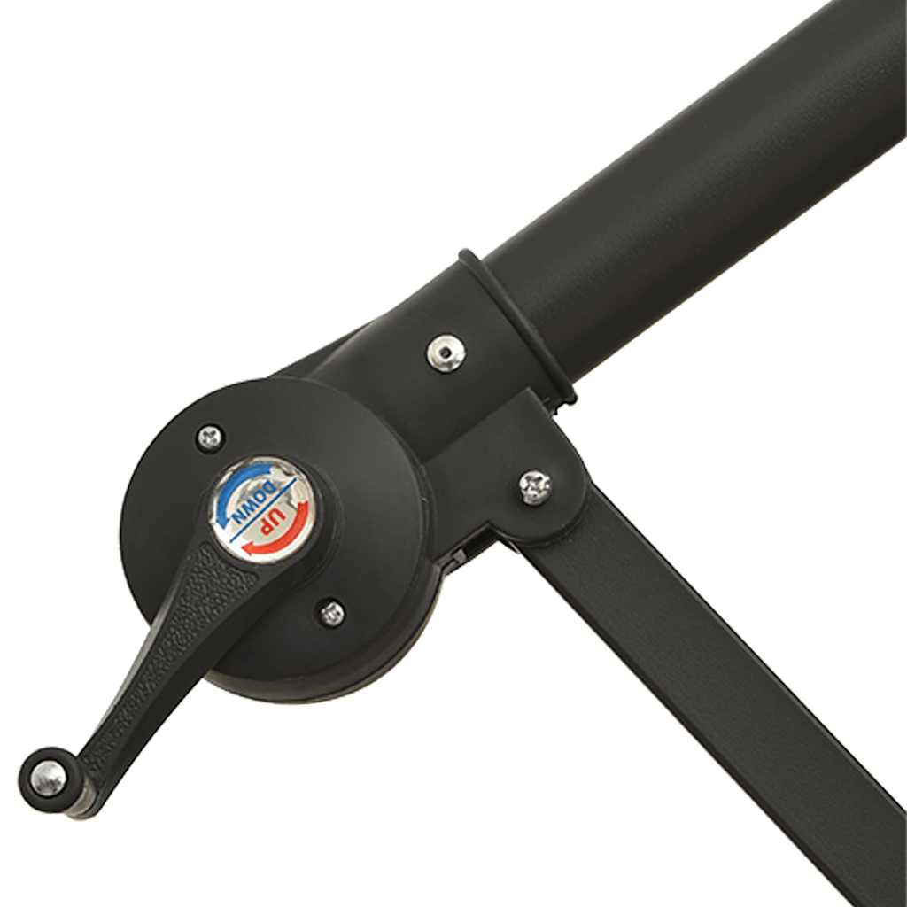 Viseći suncobran s led svjetlom i čeličnom šipkom vino crveno - crveno, 300 cm, 1 - number 10.