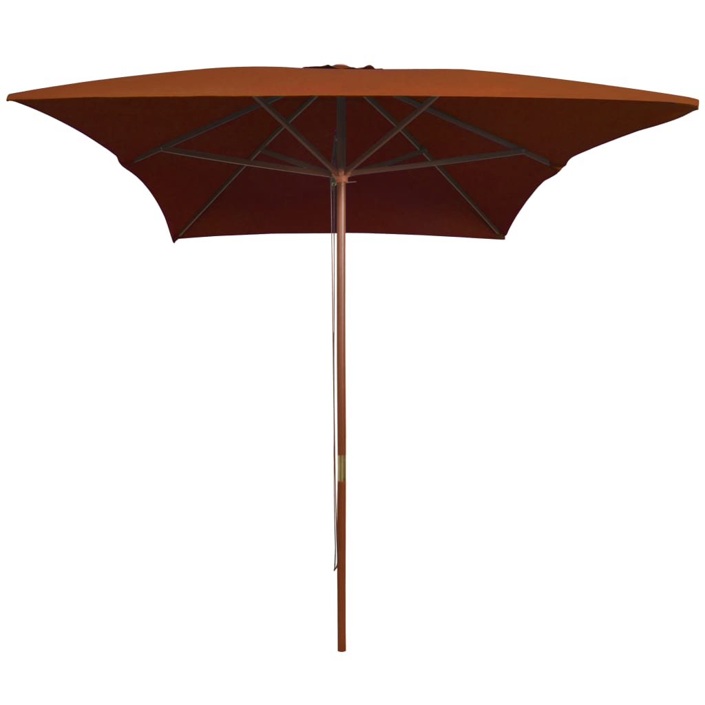Garden parasol 200x300 cm wooden pole - number 2.