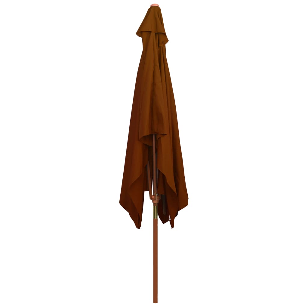 Garden parasol 200x300 cm wooden pole - number 4.