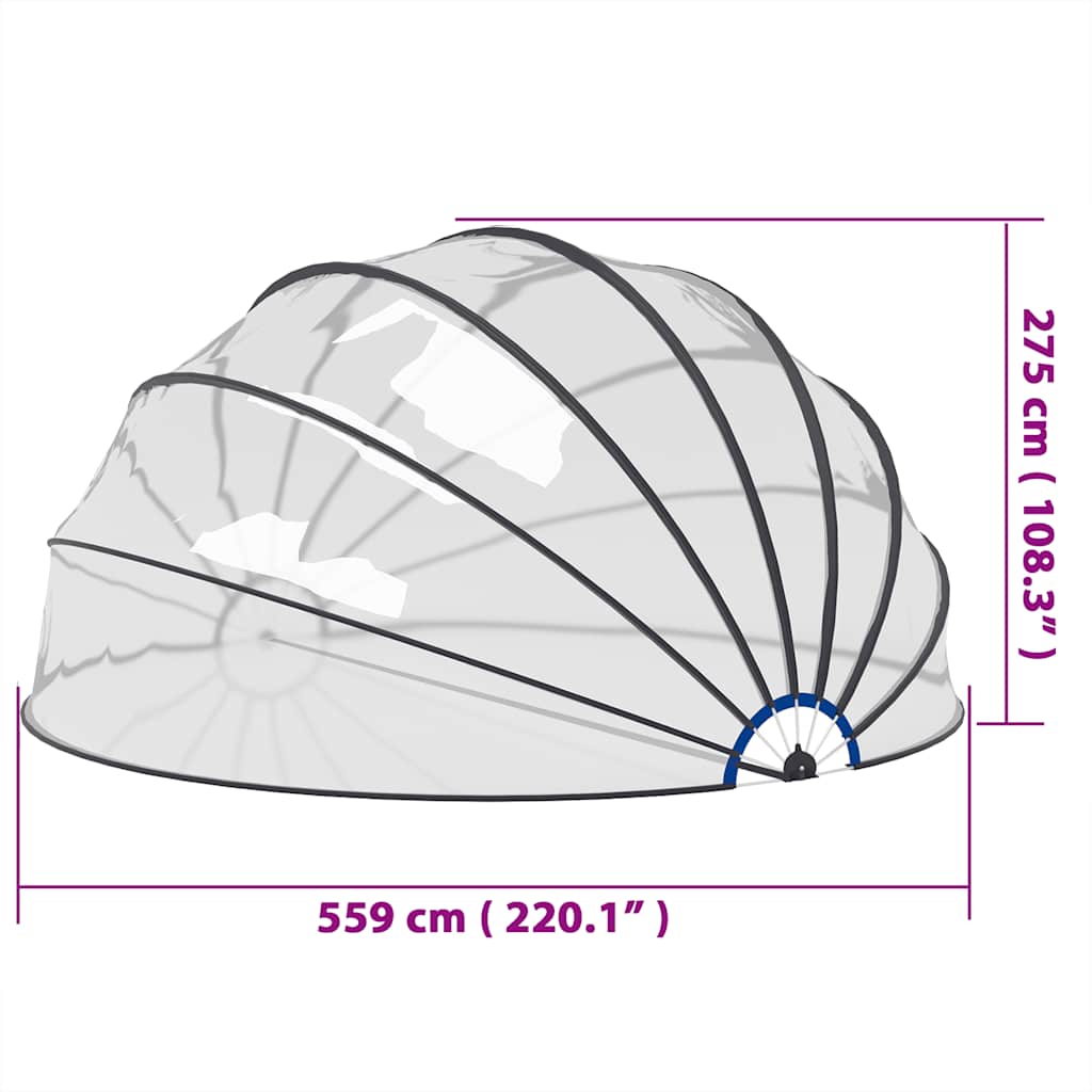 Pool dome 559x275 cm - number 9.