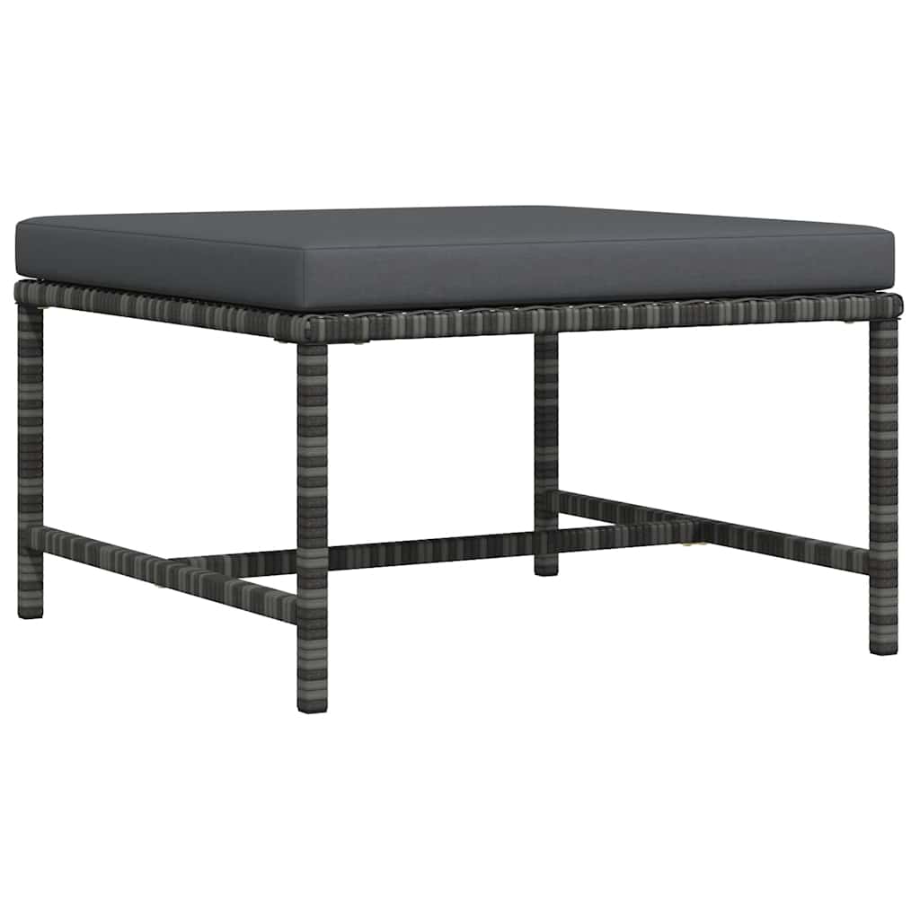 Do sofy z poduszką polirattan - szary, 1, podnóżek - number 1.